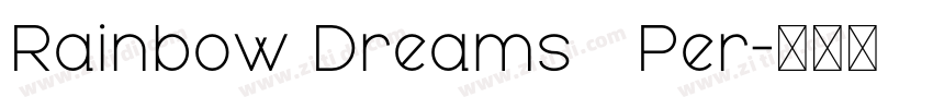 Rainbow Dreams   Per字体转换